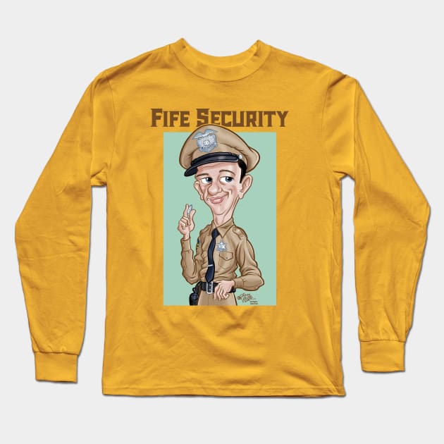 Fife Security Long Sleeve T-Shirt by CaricatureWorx